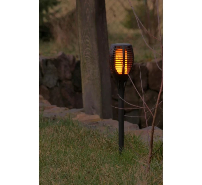 SOLÁRNÍ SVÍTILNA TANČÍCÍ PLAMENY 12X12X78CM 36 LED XXXL SOLÁRNÍ SVÍTILNA TANČÍCÍ PLAMENY 12X12X78CM 36 LED XXXL