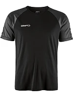 Craft Teamwear Squad Go Contrast Jersey M Pánské kontrastní sportovní tričko 82.2725 black/granite Craft Teamwear Squad Go Contrast Jersey M Pánské kontrastní sportovní tričko 82.2725 black/granite