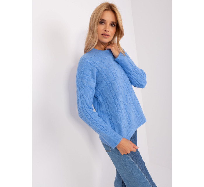 Sweter AT SW 2335.27 niebieski