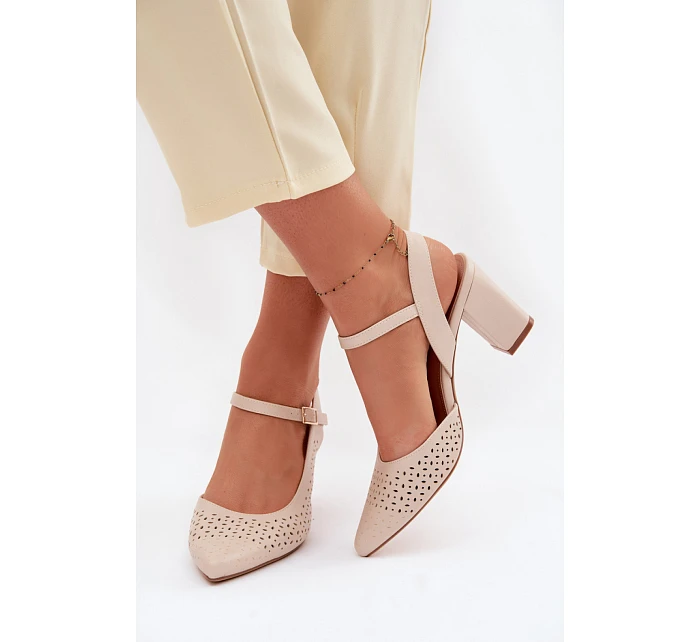 Sandály na podpatku  model 226504 Step in style