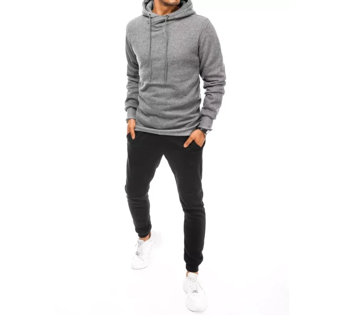 Pánská šedočerná tepláková souprava FashionStreet AX0669 Pánská šedočerná tepláková souprava FashionStreet AX0669