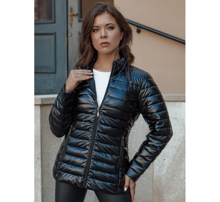 Dámská prošívaná přechodná bunda se stojáčkem BUSY BEE černá FashionStreet TY4538