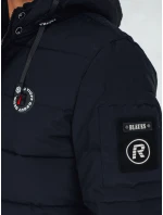 Pánská prošívaná zimní bunda s kapucí FashionStreet navy blue TX5054