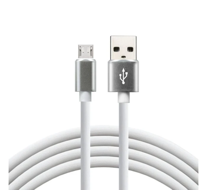 Napájecí kabel everActive CBS-1MW (USB - Micro USB ; 1m; barva bílá)