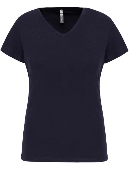 Kariban K 3015 Dámské elastické tričko s výstřihem do V 20.3015 navy Kariban K 3015 Dámské elastické tričko s výstřihem do V 20.3015 navy