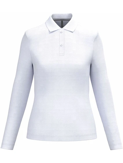 Kariban K 244 Dámské piqué polo s dlouhým rukávem 20.K244 white Kariban K 244 Dámské piqué polo s dlouhým rukávem 20.K244 white