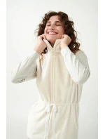 Béžová fleecová vesta model 20517342 - Vamp Béžová fleecová vesta model 20517342 - Vamp