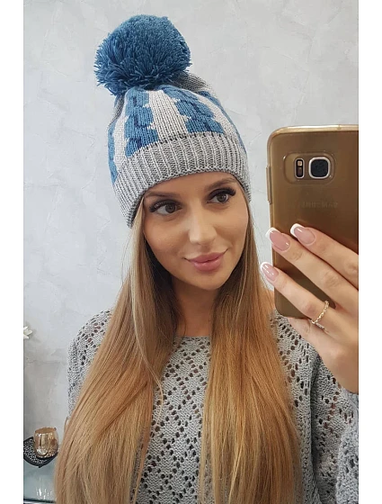 Dámská čepice s bambulí Rozalia model 18751645 - K-Fashion