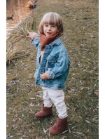 Dětské Teplé Sněhule Semišové Hnědé model 21564106 - Boto Dětské Teplé Sněhule Semišové Hnědé model 21564106 - Boto