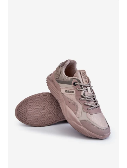 Pánské lehké tenisky Memory Foam System Big Star LL174151 Béžová Pánské lehké tenisky Memory Foam System Big Star LL174151 Béžová