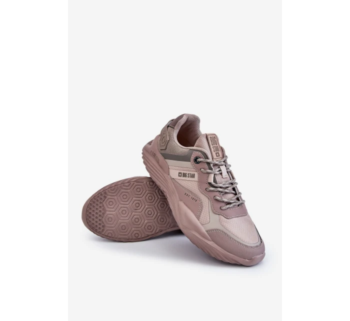 Pánské lehké tenisky Memory Foam System Big Star LL174151 Béžová Pánské lehké tenisky Memory Foam System Big Star LL174151 Béžová