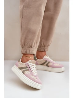 Dámské tenisky s pletením na platformě model 21680864 - Boto