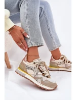 Tenisky Sportovní Boty Dámské D.Franklin DFSH378006 Zlaté