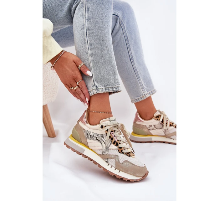 Tenisky Sportovní Boty Dámské D.Franklin DFSH378006 Zlaté