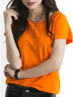 T shirt RV BZ model 20473523 pomarańczowy - FPrice T shirt RV BZ model 20473523 pomarańczowy - FPrice