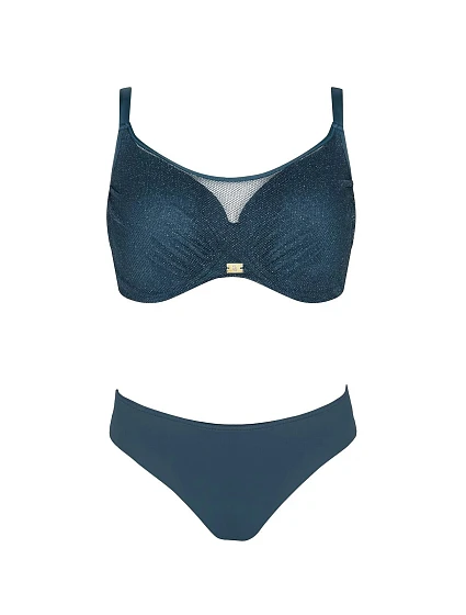 Dámské dvoudílné plavky  2 tm. zelené  model 21129990 - Self