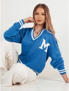 Dámský oversize svetr MIRAGE modrý FashionStreet MY2221