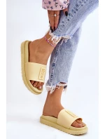 Dámské pantofle Big Star model 21582438 Žluté - Big Star Shoes