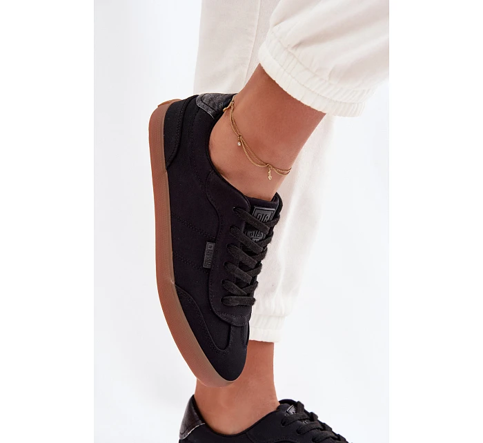 Dámské tenisky z materiálu Big Star TT274356 Černé