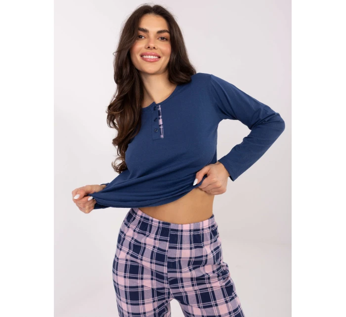 Piżama PI FP ciemny niebieski model 21755224 - FPrice