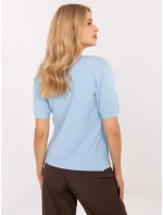 Sweter PM SW PM model 21305681 jasny niebieski - FPrice Sweter PM SW PM model 21305681 jasny niebieski - FPrice