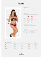 Odvážný set otevřený Roxelia crotchless set - Obsessive Odvážný set otevřený Roxelia crotchless set - Obsessive