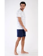 Pánské pyžamo šortky Plachetnice Pánské pyžamo šortky Plachetnice