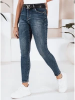 Dámské skinny džíny tmavě modré FashionStreet UY2807 Dámské skinny džíny tmavě modré FashionStreet UY2807