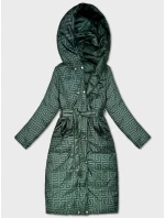 Zelená oboustranná dlouhá bunda s kapucí model 21759937 - MINORITY
