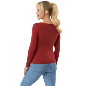 Dámské tričko Manati long wine - BABELL Dámské tričko Manati long wine - BABELL