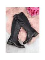 Kožené boty Rieker W Z9591-00 černá