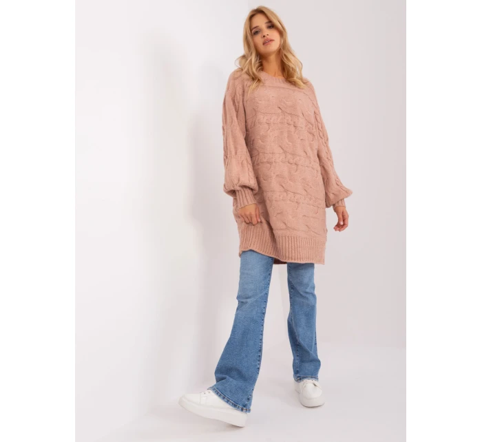 Sweter AT SW model 18900672 ciemny różowy - FPrice