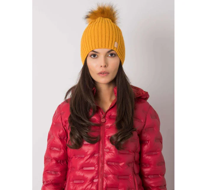 Dámská čepice JK CZ 24 cap.30 tmavě žlutá