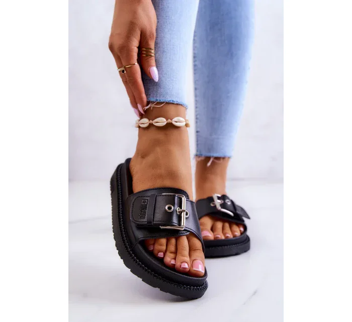 Dámské módní pantofle Big Star - černé Dámské módní pantofle Big Star - černé