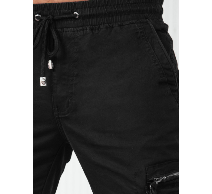 Pánské černé cargo kalhoty Dstreet UX4173