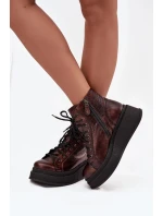 Boty na široké podrážce  model 220500 Step in style