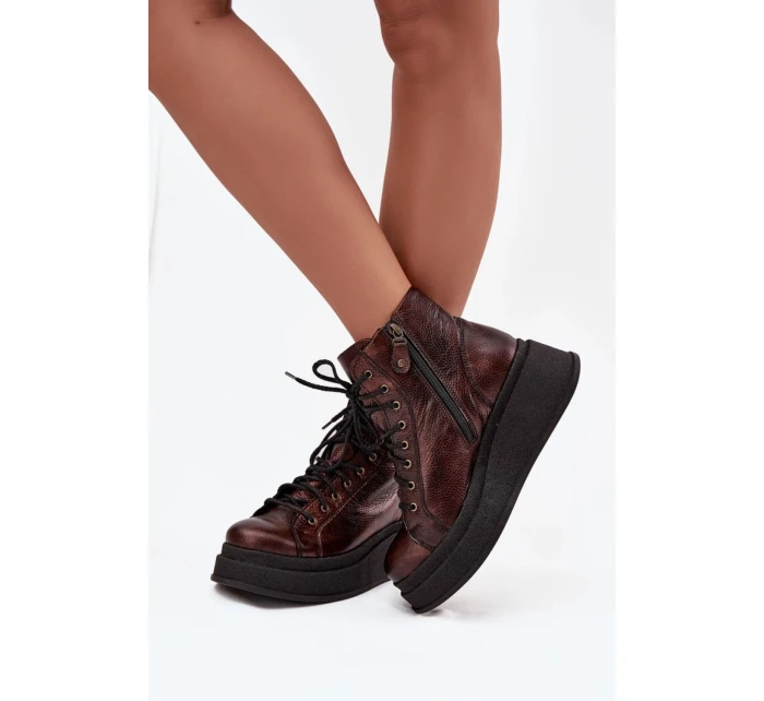 Boty na široké podrážce  model 220500 Step in style