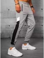 Pánské světle šedé teplákové kalhoty Dstreet model 21963035 - FashionStreet