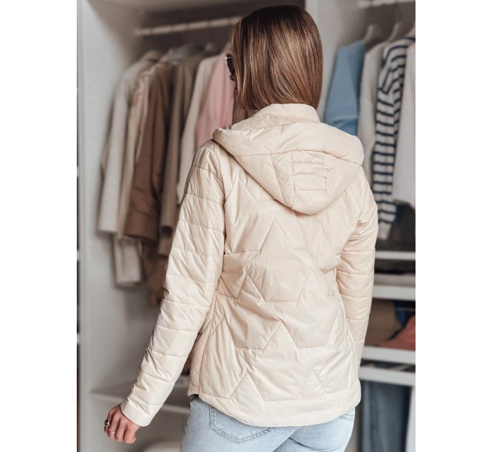 Dámská přechodná prošívaná bunda ENZIOK béžová FashionStreet TY4865