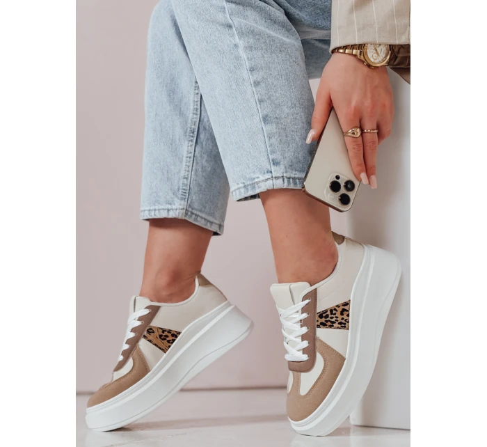 Dámské tenisky na platformě MODNIKKI khaki FashionStreet ZY0874