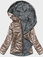 Kapučínová dámská oboustranná bunda (BR9795-12)