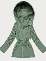 Dámská šedozelená bunda Goodlookin s monogramem (KK60412-3#)