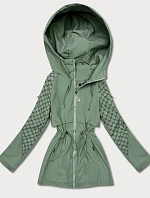 Dámská šedozelená bunda Goodlookin s monogramem (KK60412-3#)