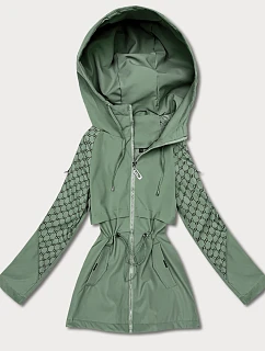Dámská šedozelená bunda Goodlookin s monogramem (KK60412-3#)