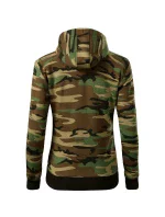 Camo Zipper mikina dámská camouflage brown