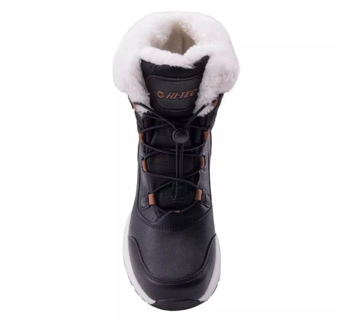 Junior kotníkové sněhové boty Mester Wp Teen Jr 92800555587 Černí s bílou - Hi-Tec