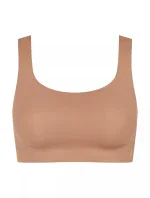 Dámská podprsenka ZERO Feel 2.0 Top - BROWN - sv. hnědá 00CM - SLOGGI