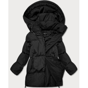 Černá dámská zimní bunda typu puffer (ad6076)