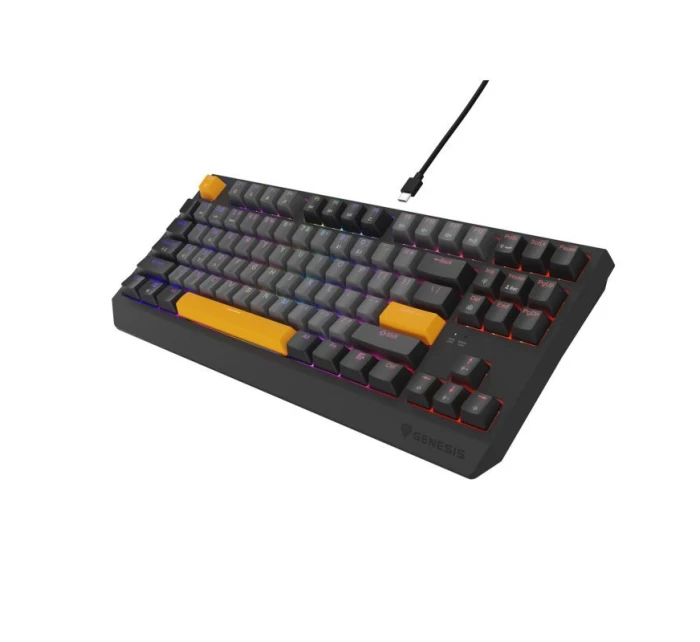model 21491516 230 TKL Herní klávesnice USB + RF Wireless + Bluetooth QWERTY Černá, šedá, oranžová - Genesis model 21491516 230 TKL Herní klávesnice USB + RF Wireless + Bluetooth QWERTY Černá, šedá, oranžová - Genesis