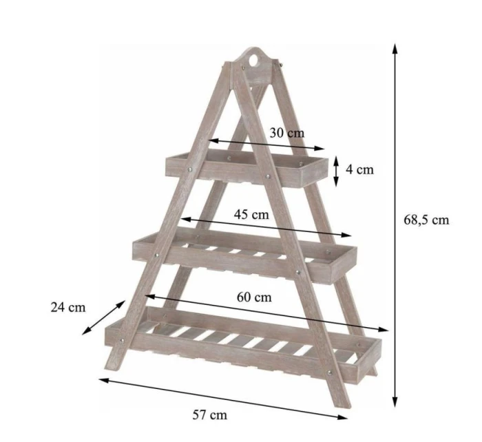 DŘEVĚNÝ SKLÁDACÍ KVĚTINOVÝ ZÁHON 3 POLICE DŘEVĚNÝ SKLÁDACÍ KVĚTINOVÝ ZÁHON 3 POLICE